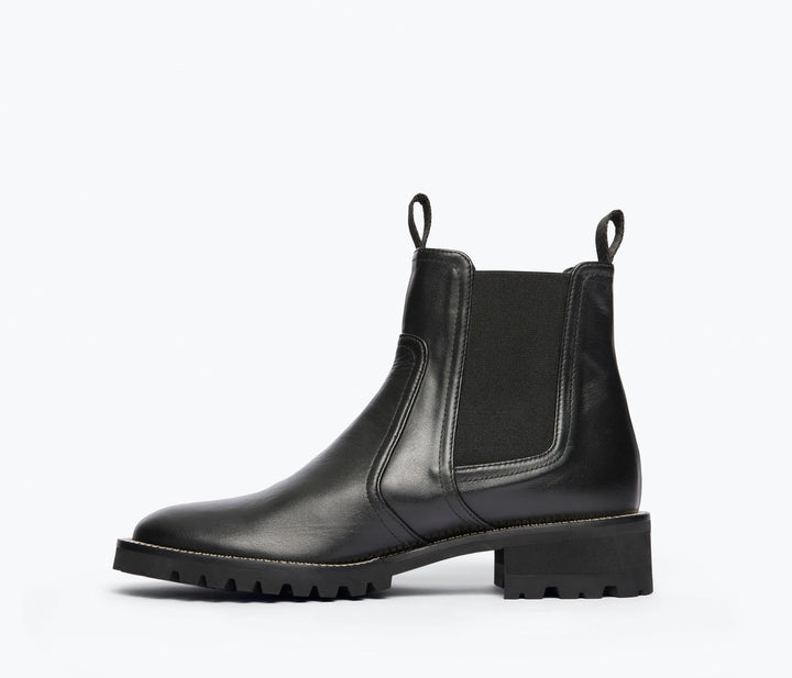 Freda Salvador – Bonnie Boot in Black Water Resistant Calf