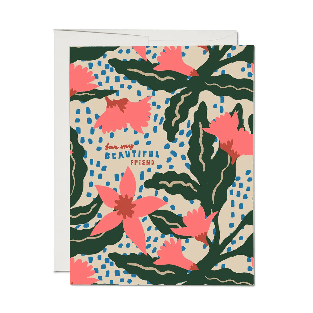 Red Cap Cards - Pink Azalea Greeting Card