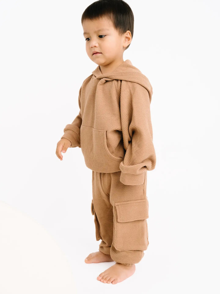 Little One Shop – Waffle Cargo Set in Toasted Almond