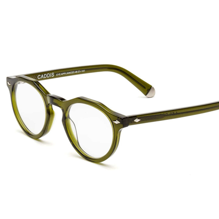 Caddis – Dogleg Reading/Bluelight Glasses in Heritage Green