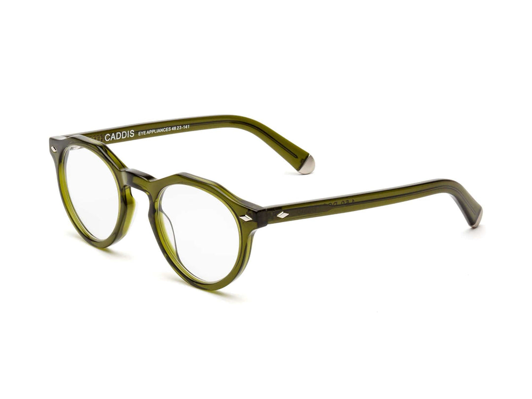 Caddis – Dogleg Reading/Bluelight Glasses in Heritage Green