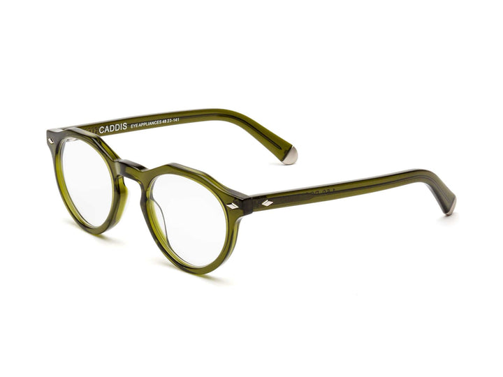 Caddis – Dogleg Reading/Bluelight Glasses in Heritage Green