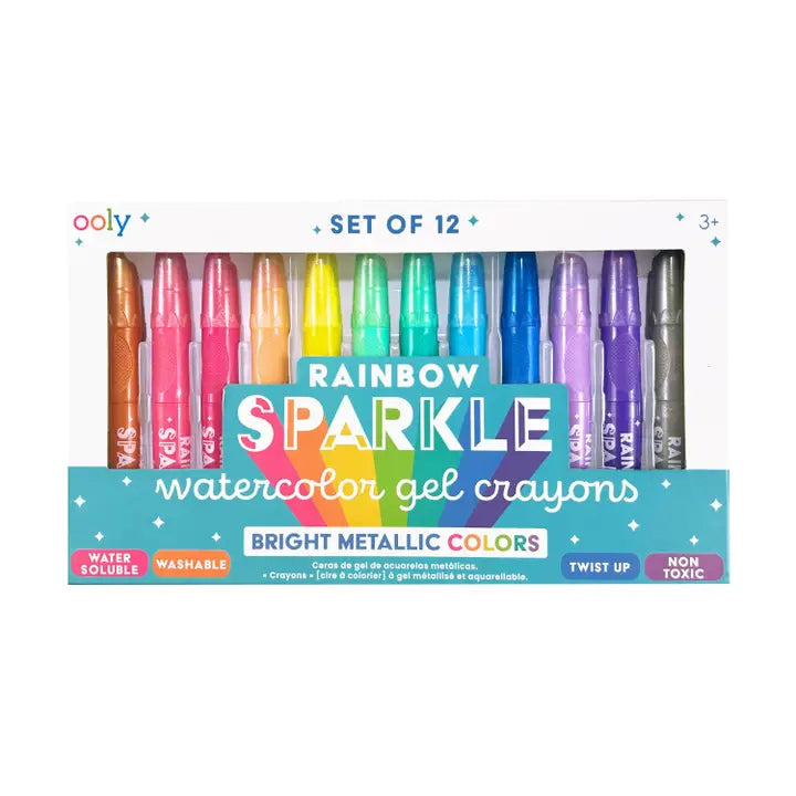 Ooly - Rainbow Sparkle Metallic Watercolor Gel Crayons