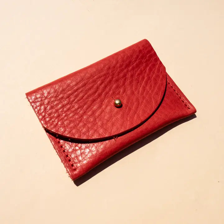 Primecut – Tomato Leather Card Holder
