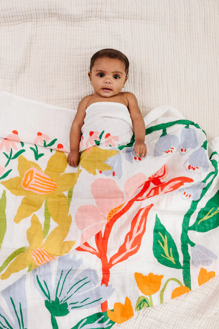 Clementine Kids – Cottage Garden Swaddle