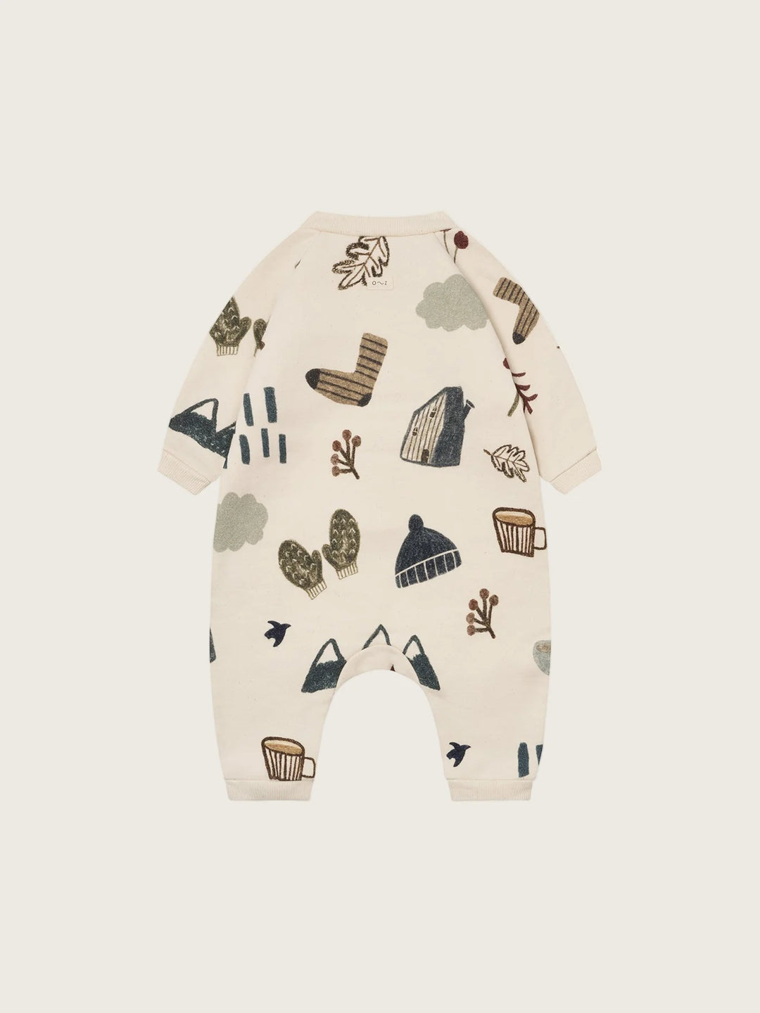 Organic Zoo - Cosy Wild Onesie Undyed