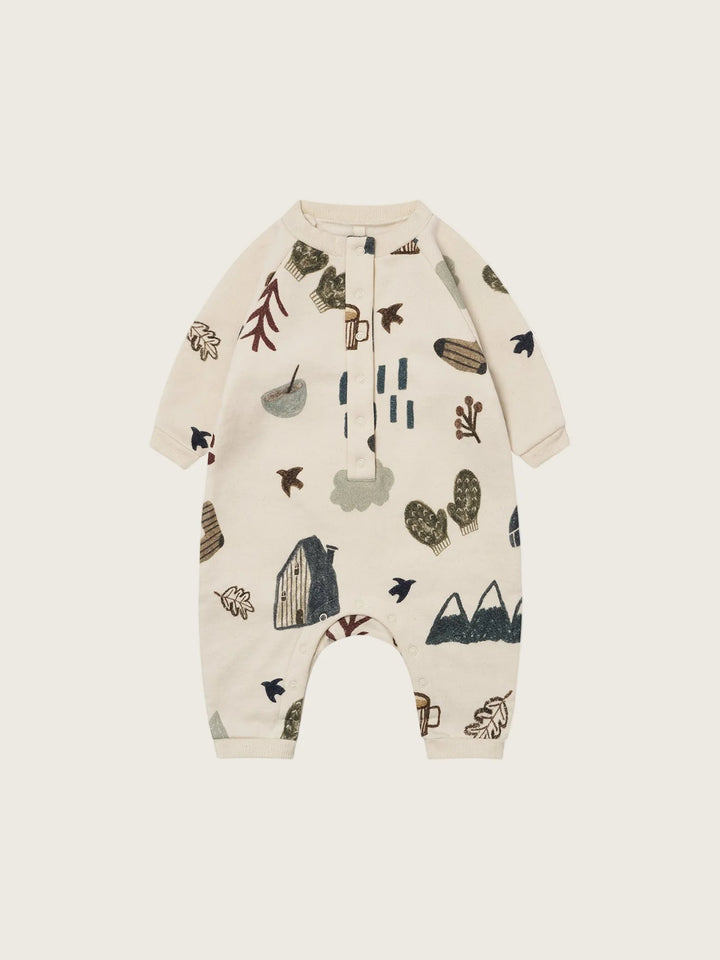 Organic Zoo - Cosy Wild Onesie Undyed