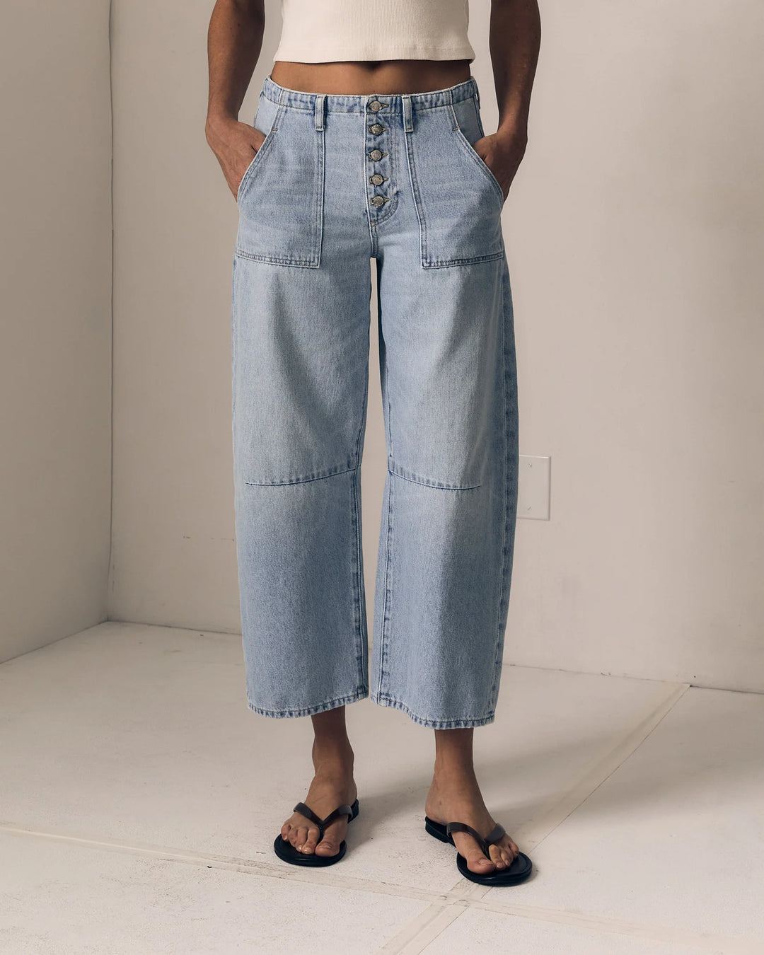 Le Jean - Vintage Utility Soft Barrel in Icy Superlight
