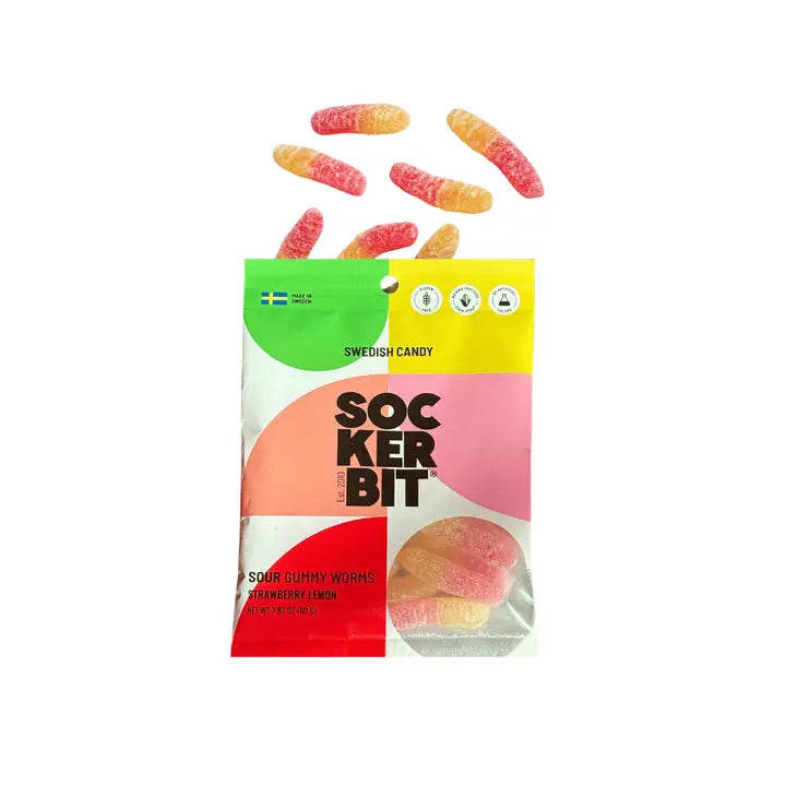 Sockerbit – Swedish Candy Sour Gummy Worms