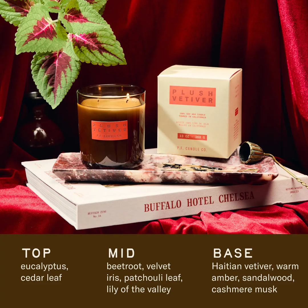 P.F Candle Co. – Plush Vetiver Hi-Fi Candle