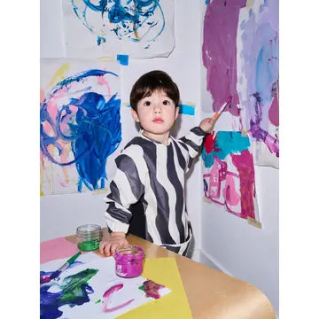 Milk Teeth – Smocked Bib in Green Checker