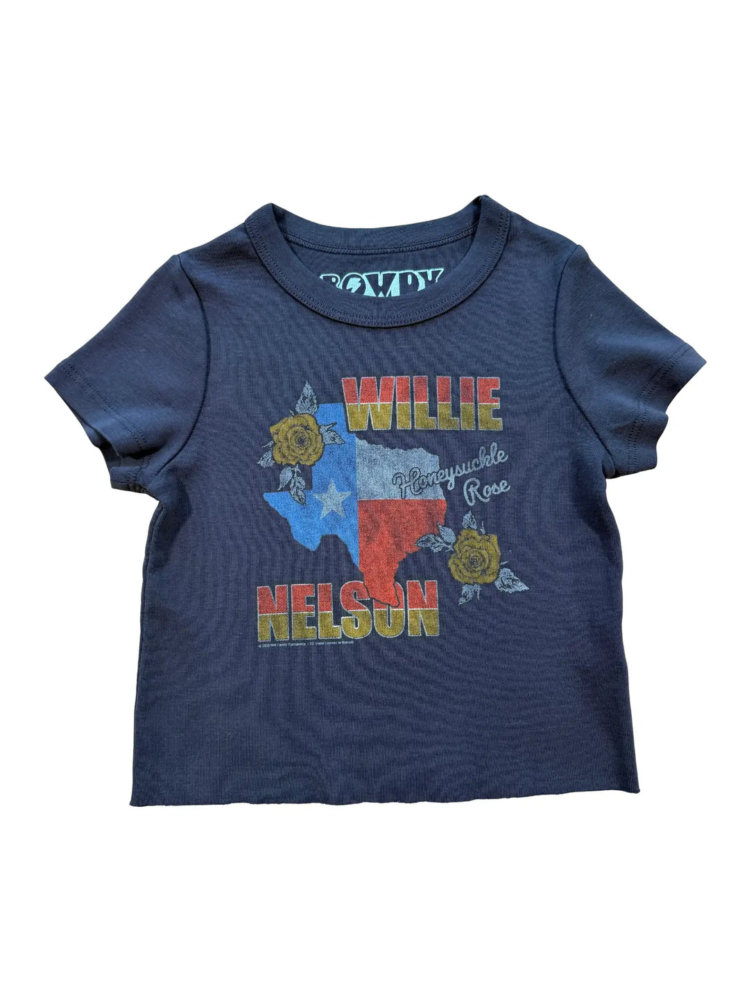 Rowdy Sprout – Willie Nelson Honeysuckle Rose Fitted Tee