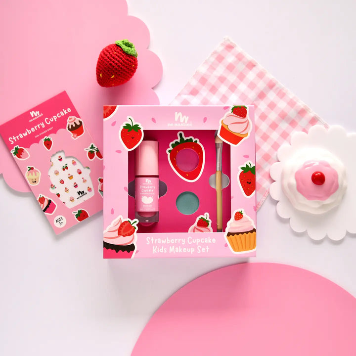 No Nasties –  Strawberry Cupcake Natural Kids Makeup Gift Set