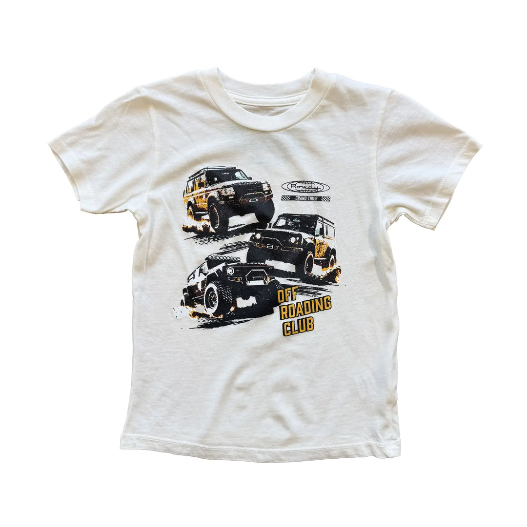 Rowdy Sprout – Off Roading Club Tee in White