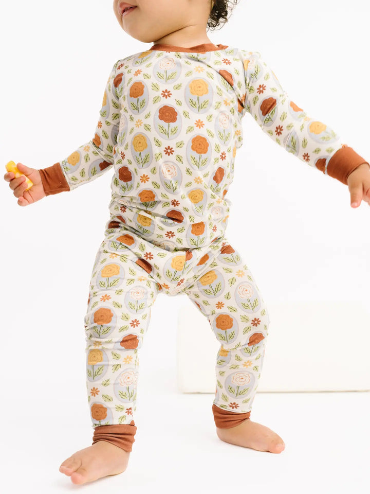 Little One Shop – Bamboo Pajama Set in Rustic Meadow