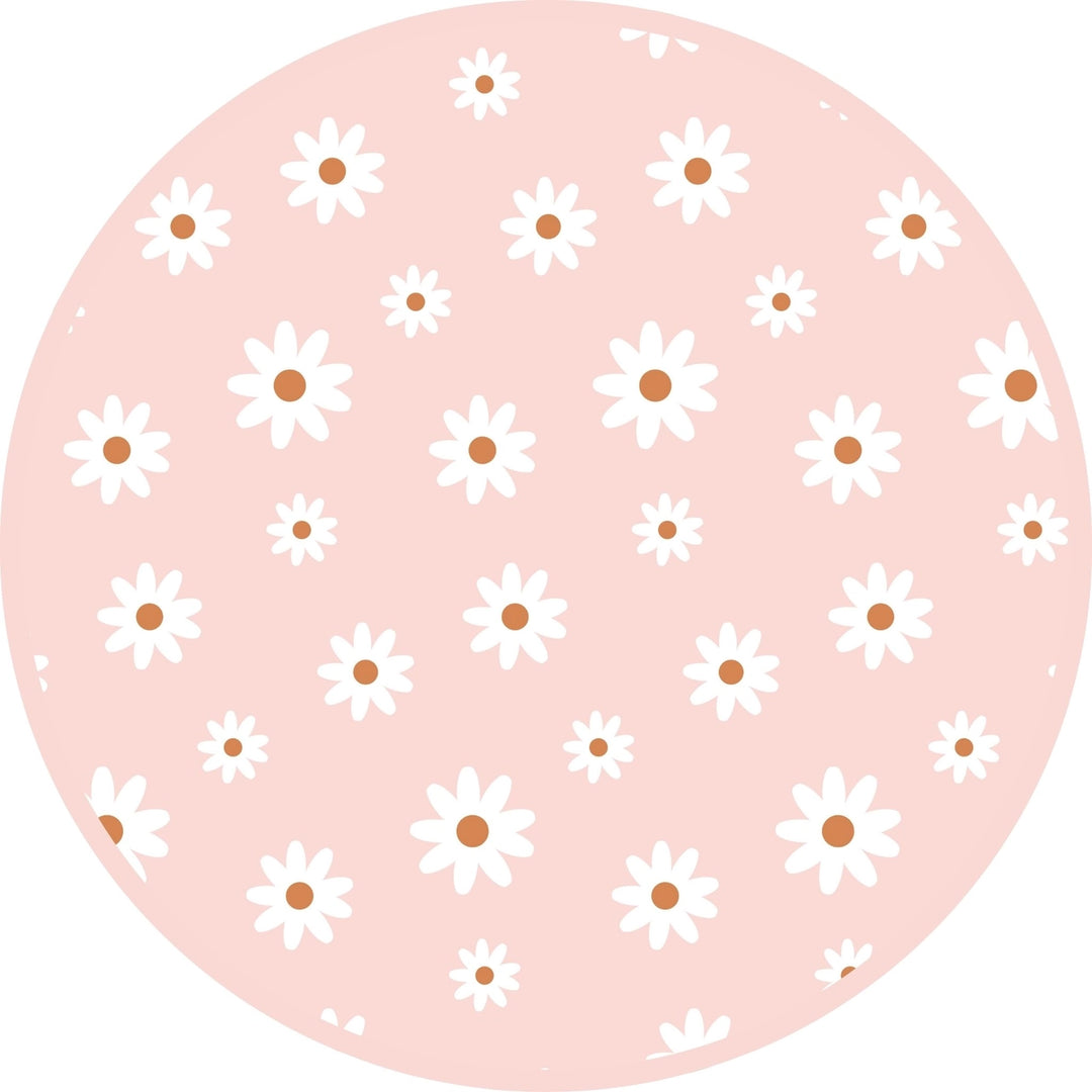 Emerson And Friends – Ribbed Bamboo Convertible Sleeper in Pink Daisy