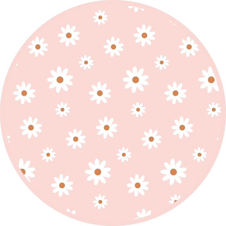 Emerson And Friends – Ribbed Bamboo Convertible Sleeper in Pink Daisy