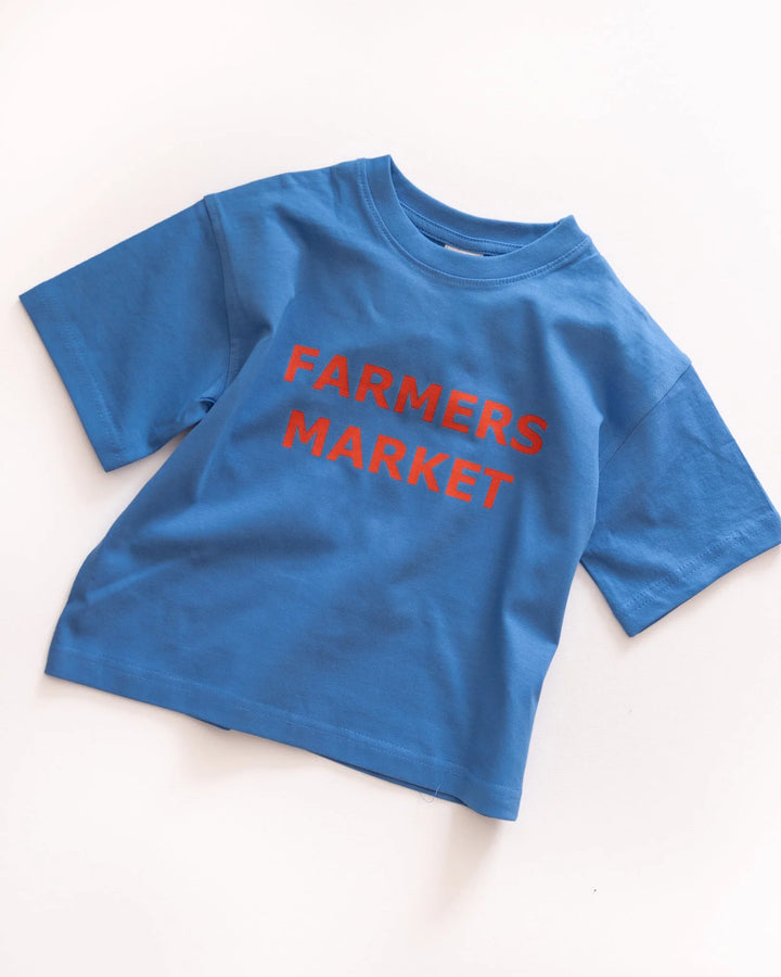 Pigeon Said Please – Farmers Market Tee in Blueberry