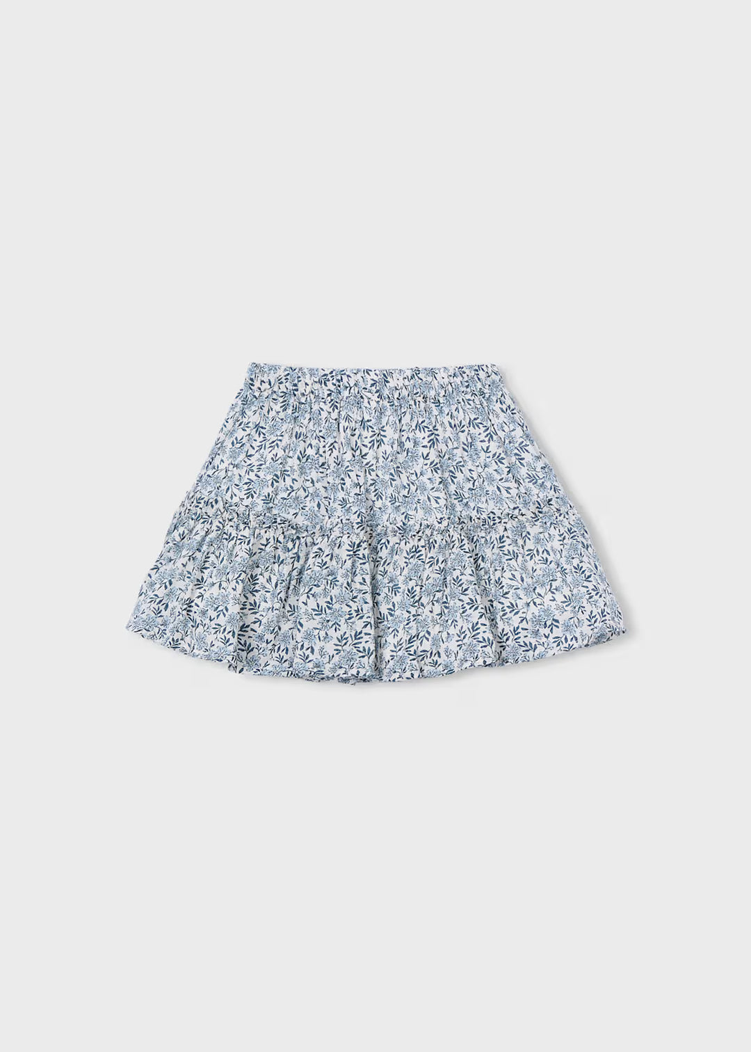 Mayoral – Printed Tiered Skirt in Sky Blue