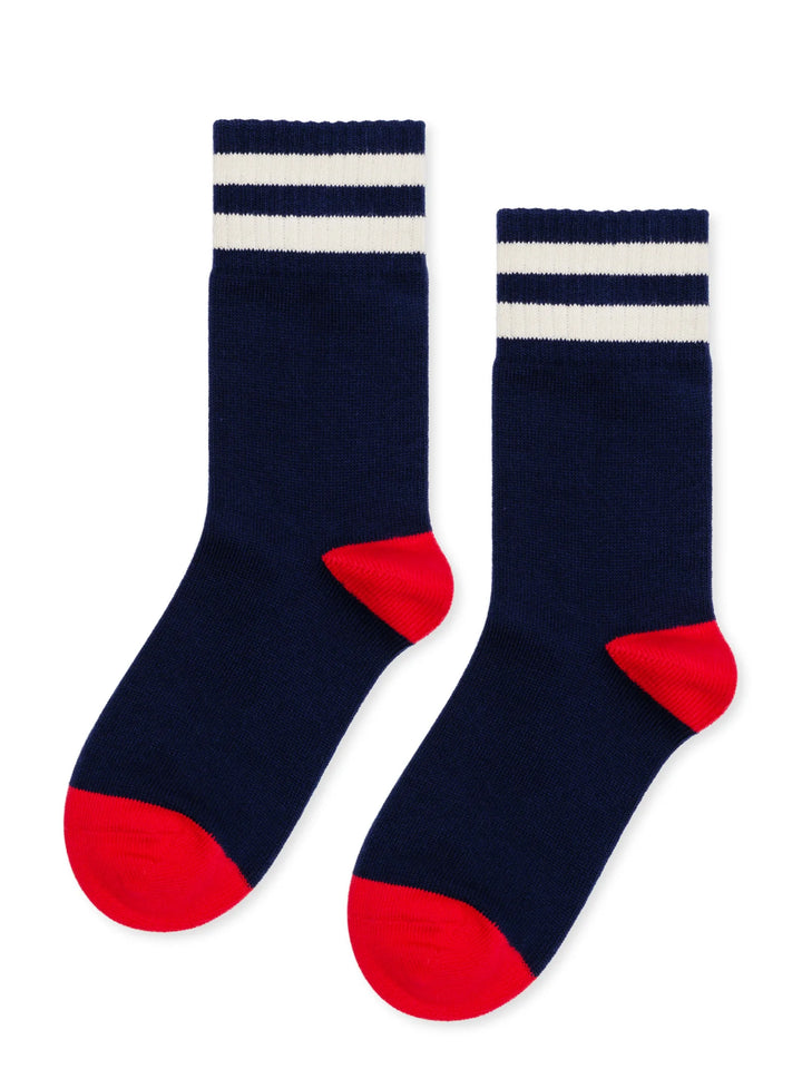 Hansel from Basel – Collegiate Stripe Crew in Navy