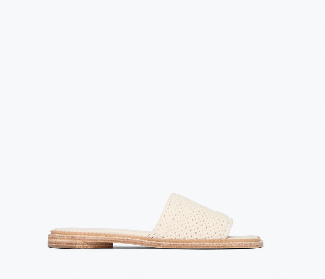 Freda Salvador – Juno Crochet Sandal in Vanilla