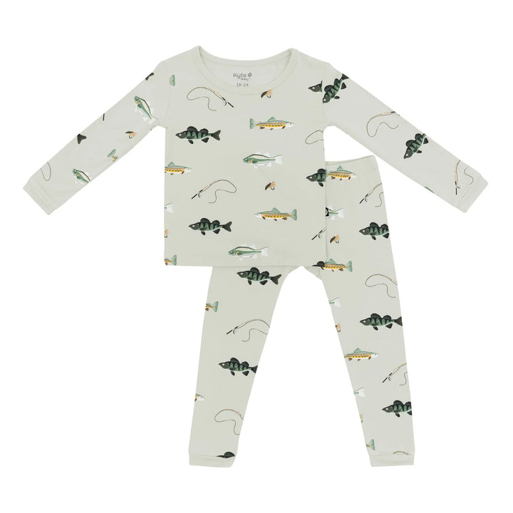 Kyte Baby - Long Sleeve Toddler Pajama Set in Fishing