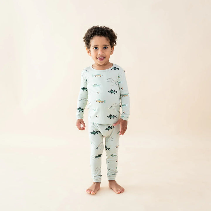 Kyte Baby - Long Sleeve Toddler Pajama Set in Fishing
