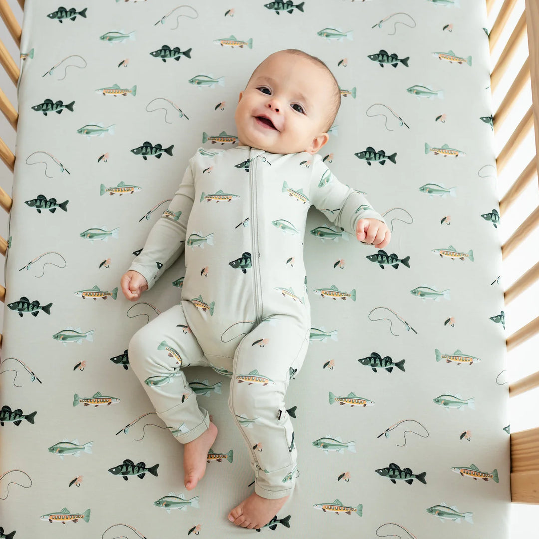 Kyte Baby - Zippered Romper in Fishing