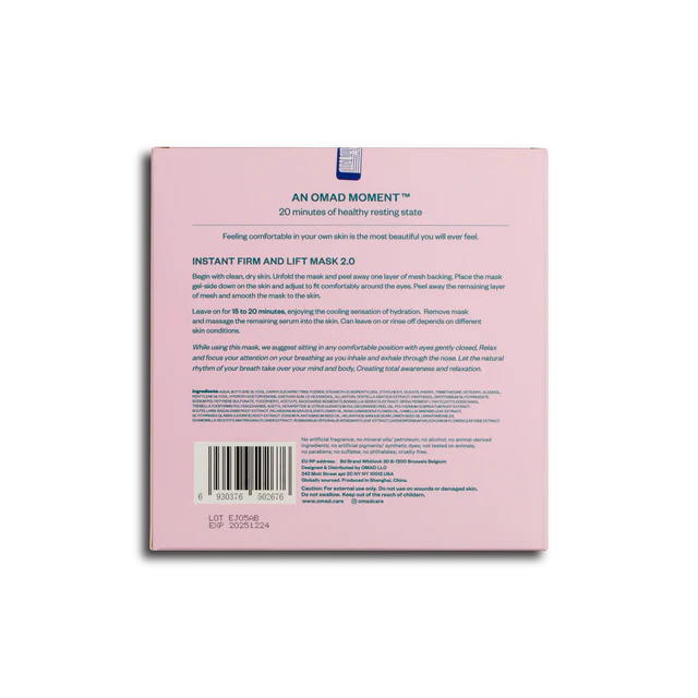 Omad – Instant Firm and Lift Sheet Mask 2.0