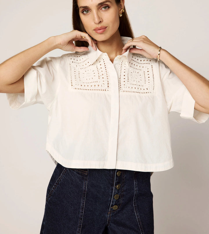 Cleobella – Montana Blouse in Ivory