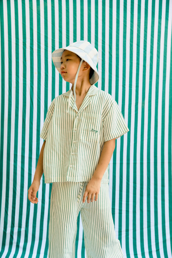Tiny Cottons – Emerald Stripes Shirt