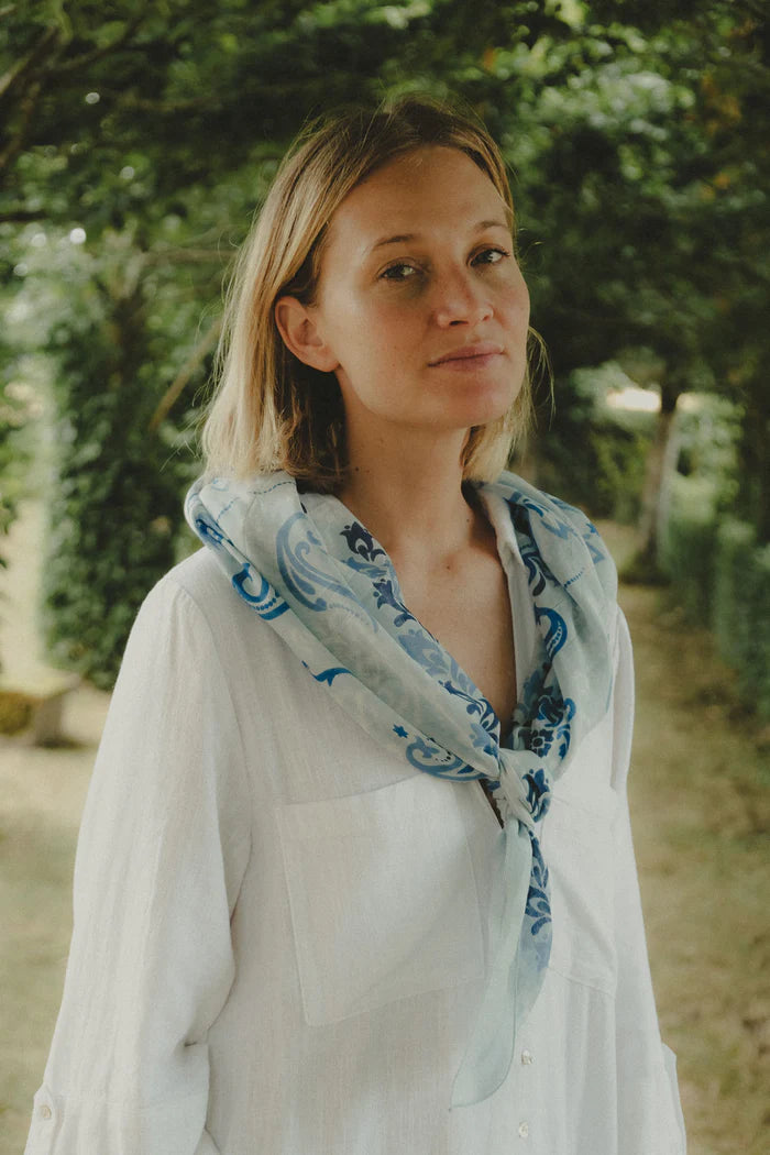 Maison Lecomte Flament – Cotton Bandana Scarf in Dinard