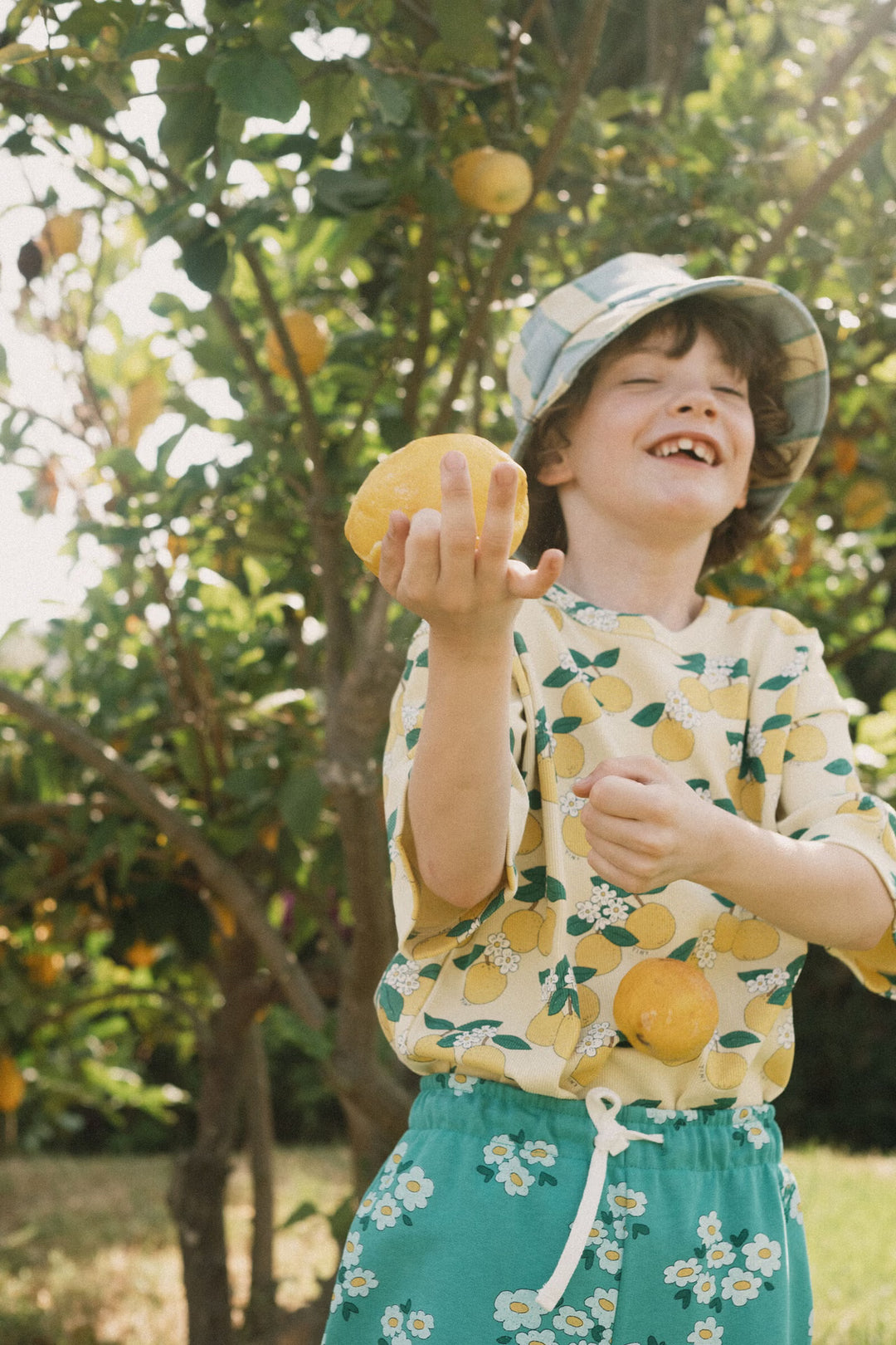 Tiny Cottons – Oranges Rib Tee