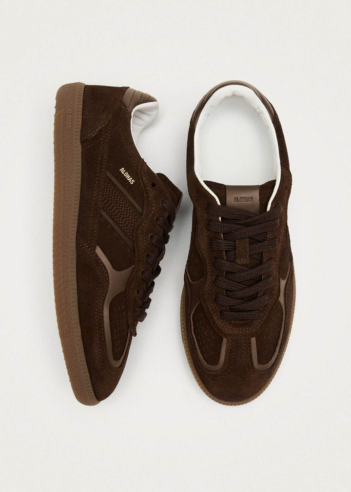 ALOHAS - Rife Leather Sneaker in Chocolate Brown Leather
