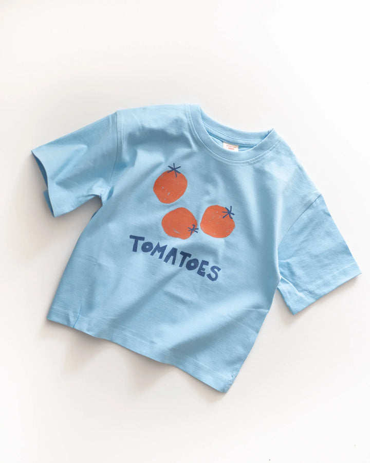 Pigeon Said Please – Tomato Tee in Moonbeam