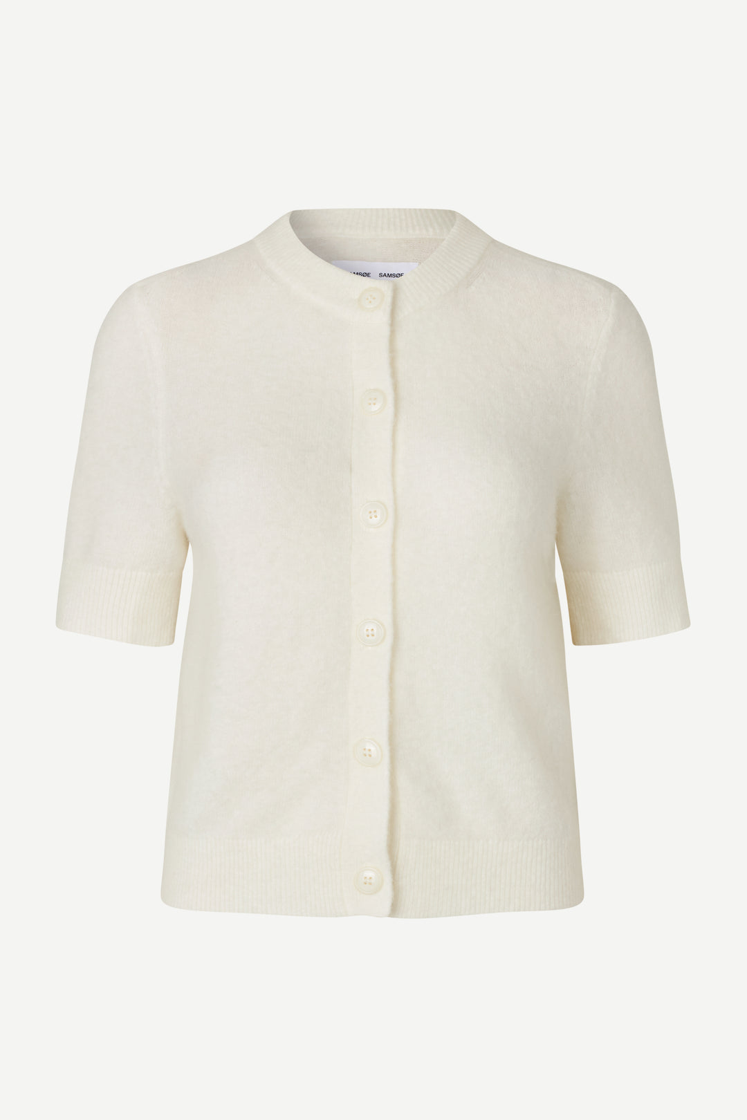 Samsoe Samsoe - Sanoura Short Sleeve Cardigan in Egret