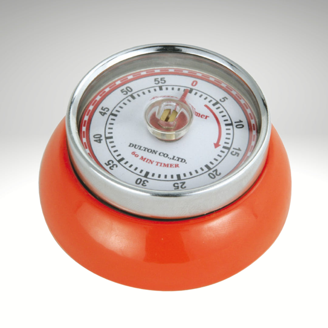 Retro Kitchen Timer in Orange