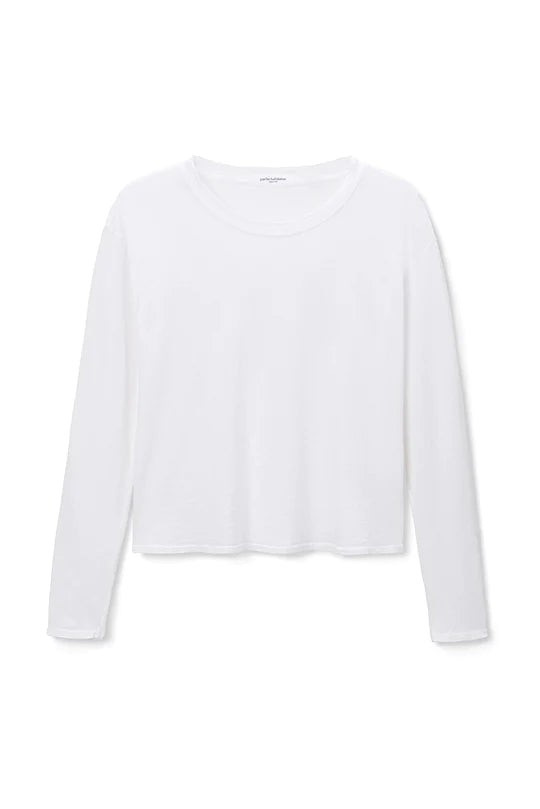 Perfect White Tee - Axel Long Sleeve in White